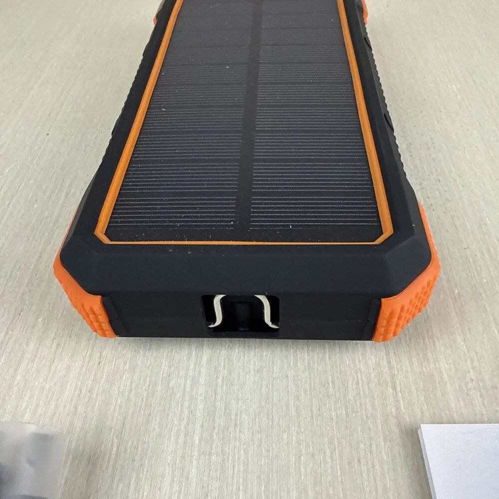 New BLAVOR PN-W12 Qi Solar Power Bank Flashlight Compass Orange